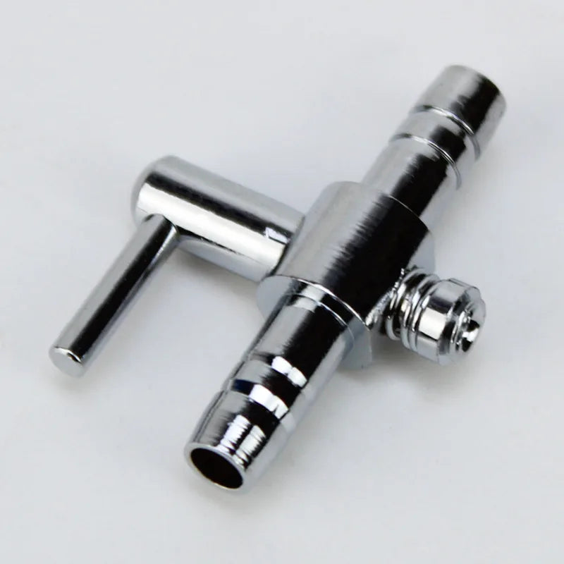 Stainless Steel Aquarium Air Flow Splitter & Regulating Valve (Oxygen Pump Distributor, Adjustable)