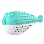 Pufferfish Catnip Detachable Bell Cat Chew Toy — Teething Kitten Toy with Built-In Bell