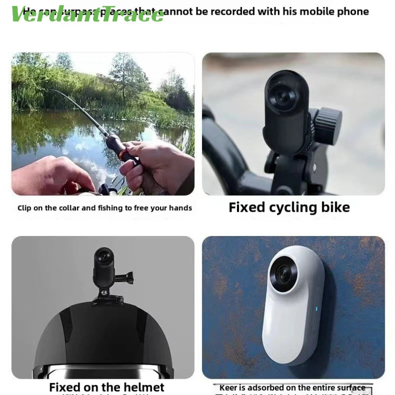 VerdantTrace VTA1 HD 1080P Pet Collar Action Camera - Lightweight Mini Body Cam for Video & Photo Recording
