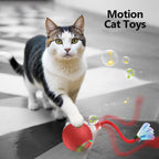Motion-Activated Self-Rotating Cat Ball Toy — Fast Rolling Anti-Depression Interactive Ball for Indoor Cats