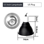 5.5 Inch Reptile Lamp Cap Tortoise Lizard Snake Terrarium Anti-scald Protective Lampshade Lamp Holder Reptile Safety Light Shade