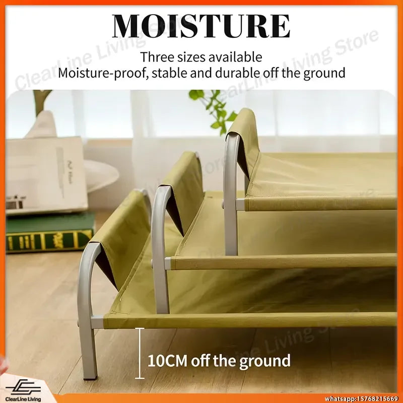 Elevated Cooling Dog Cot Bed, Moisture-Proof & Washable (Easy Assembly)
