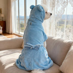 Quick Drying Soft Pet Bath Towel Robe Absorbent Soft Pet Bathrobe Dog Bath Towel for Small Big Medium Dogs and Cat