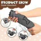 Pet Towel 60x100cm Drying Dog Cat Bath Towel Microfiber Quick-drying Dog Claw Absorbent Blue Grey Bath Towel Pet Bath Products