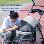 Pet Stroller Dog Cat Travel Light Foldable Outdoor Lightweight Portable Small Dog Cart Pet Trolley Pet Stroller Outdoor Pet Car