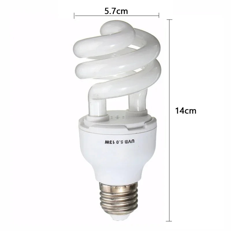 Reptile UVB 5.0 10.0 Lamp Bulb For Turtle Lizard Snake Lguanas Heat Calcium Lamp Bulb Energy Saving Light Reptile Succulent E27