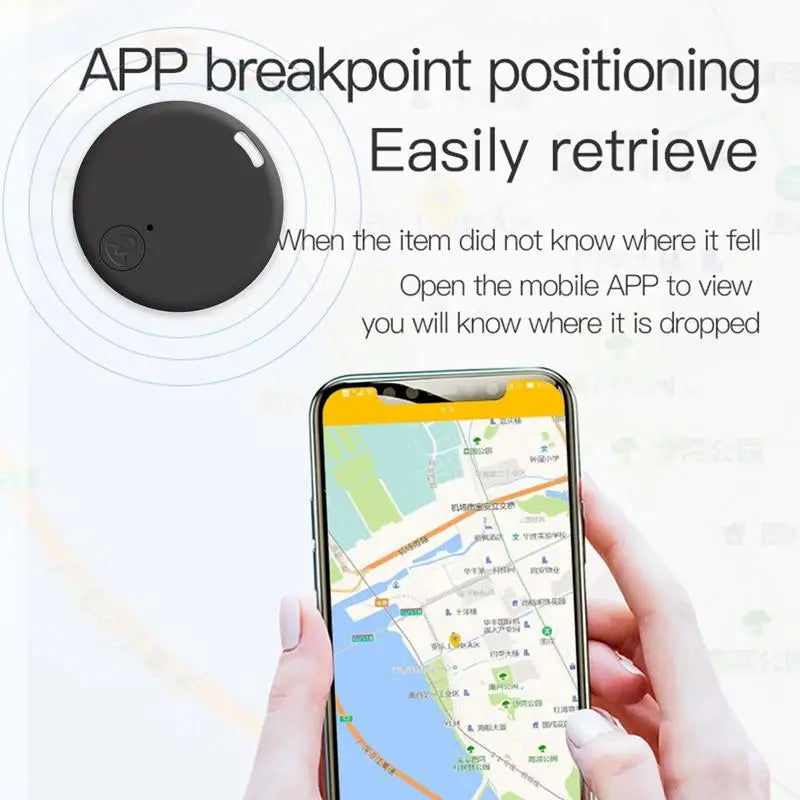 Mini GPS Anti-Lost Alarm Keychain Smart Tag for Wallets, Keys & Pets