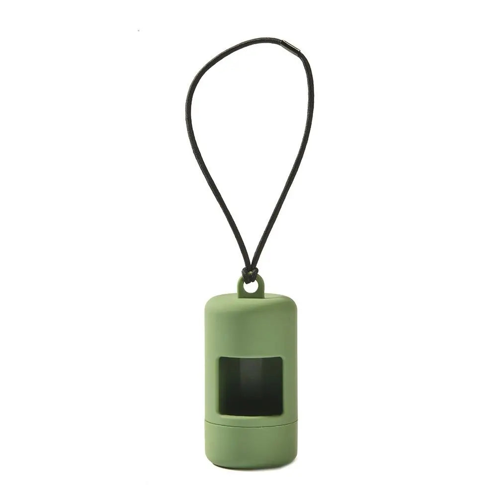 Candy Color Dog Poop Bag Holder (Plastic, Hanging Rope, Portable)