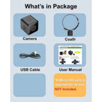 1080P HD Cat Camera Collar - No WiFi, No App Needed Mini Action Pet POV Cam for Cats & Dogs