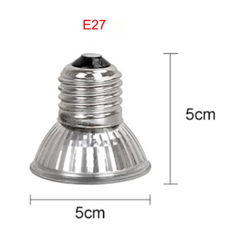 E27 25/50/75W UVA Heat Lamp Pet Reptile Heating Lamp Turtle Lizard Reptile Heater Bulb Emitter Pets Basking Bird Snake