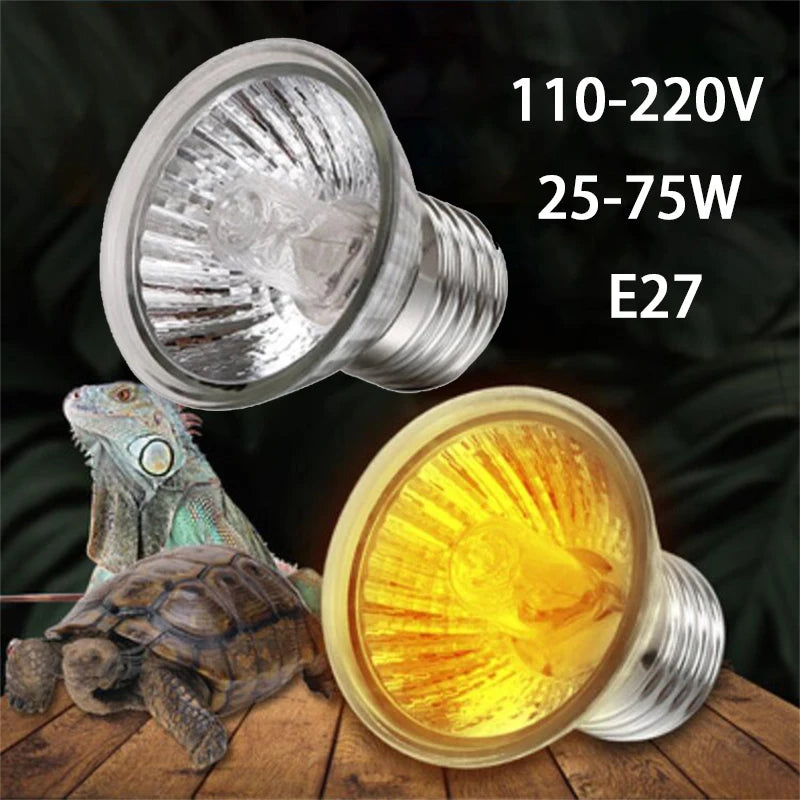 E27 25/50/75W UVA Heat Lamp Pet Reptile Heating Lamp Turtle Lizard Reptile Heater Bulb Emitter Pets Basking Bird Snake
