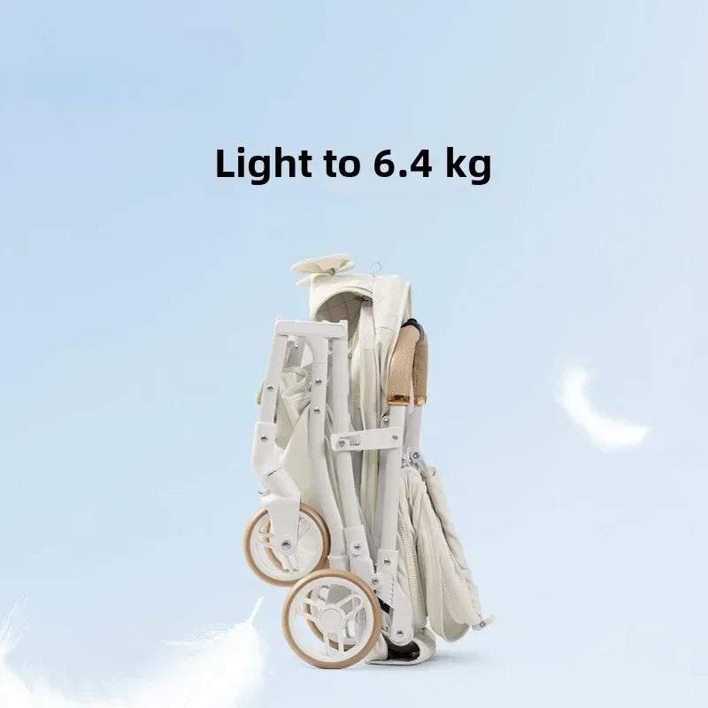 Outdoor Pet Stroller Travel Breathable Lightweight Puppy Stroller Convenient One-touch Folding for Cat Small Dog Aeroplane-ready