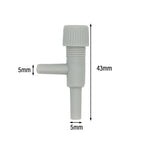 10/20pcs Aquarium Air Flow Control Valve Tap Fish Tank Air Water Flow Regulator Hose Connector Control Valve For 5mm Oxygen Tube