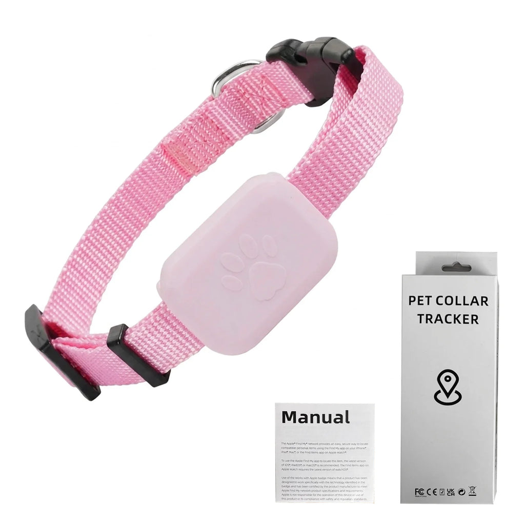Apple Find Compatible Waterproof GPS Collar Tracker - Real-Time Tracking Anti-Loss Global Locator for Dogs & Cats