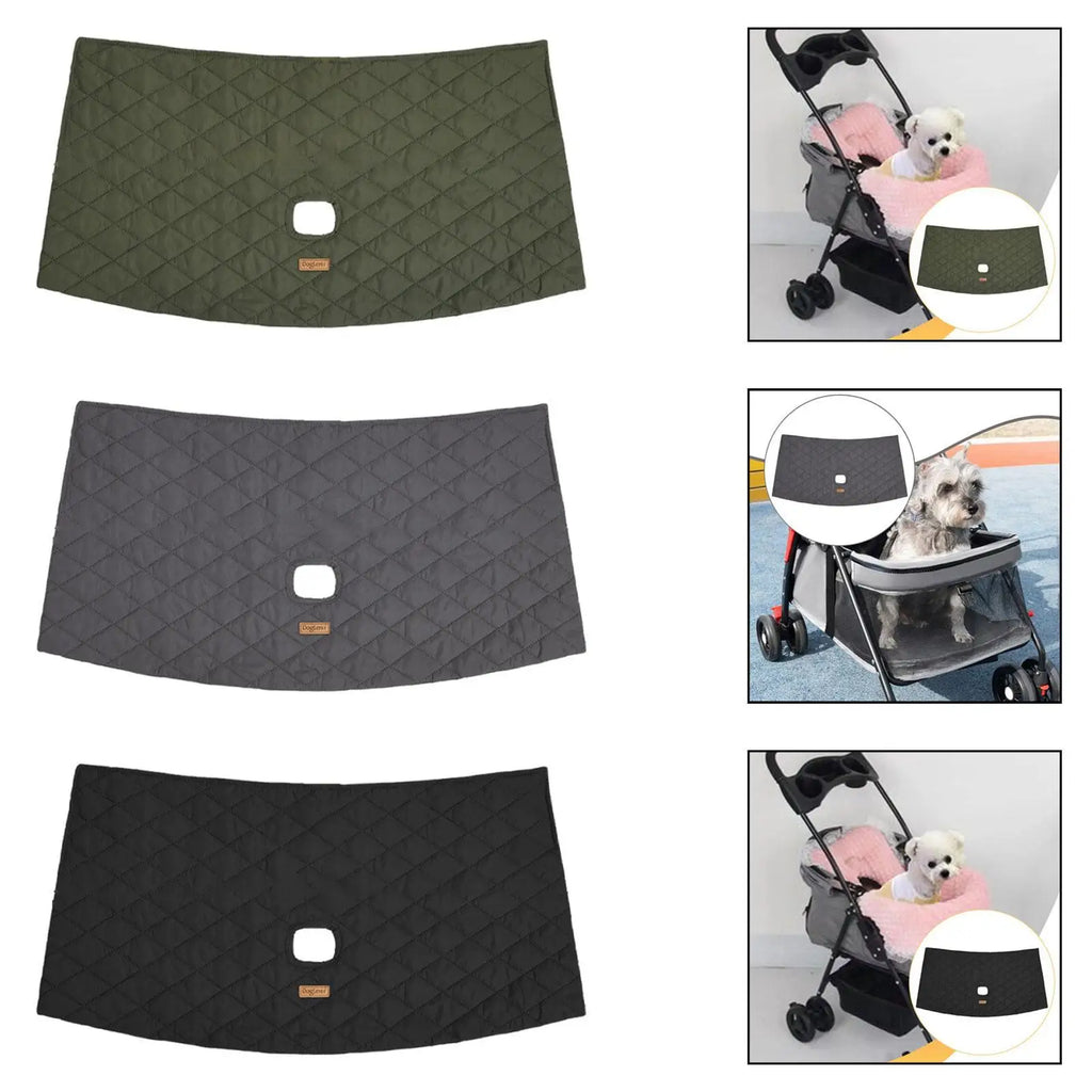 Comfortable Water Resistant Pet Strollers Edge Cover Soft Cotton Pad Dog Stroller Guard for Pet Travel Walking