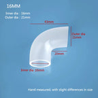 Soft Silicone Aquarium Elbow Connector (Flexible Joint, Hard Tube Adapter, Filter Hose)