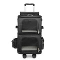 Pet Trolley Case Double Layer Large Capacity Breathable Cat Dog Carrier Stroller for Outdoor Travel Two Pet Portable Carrying