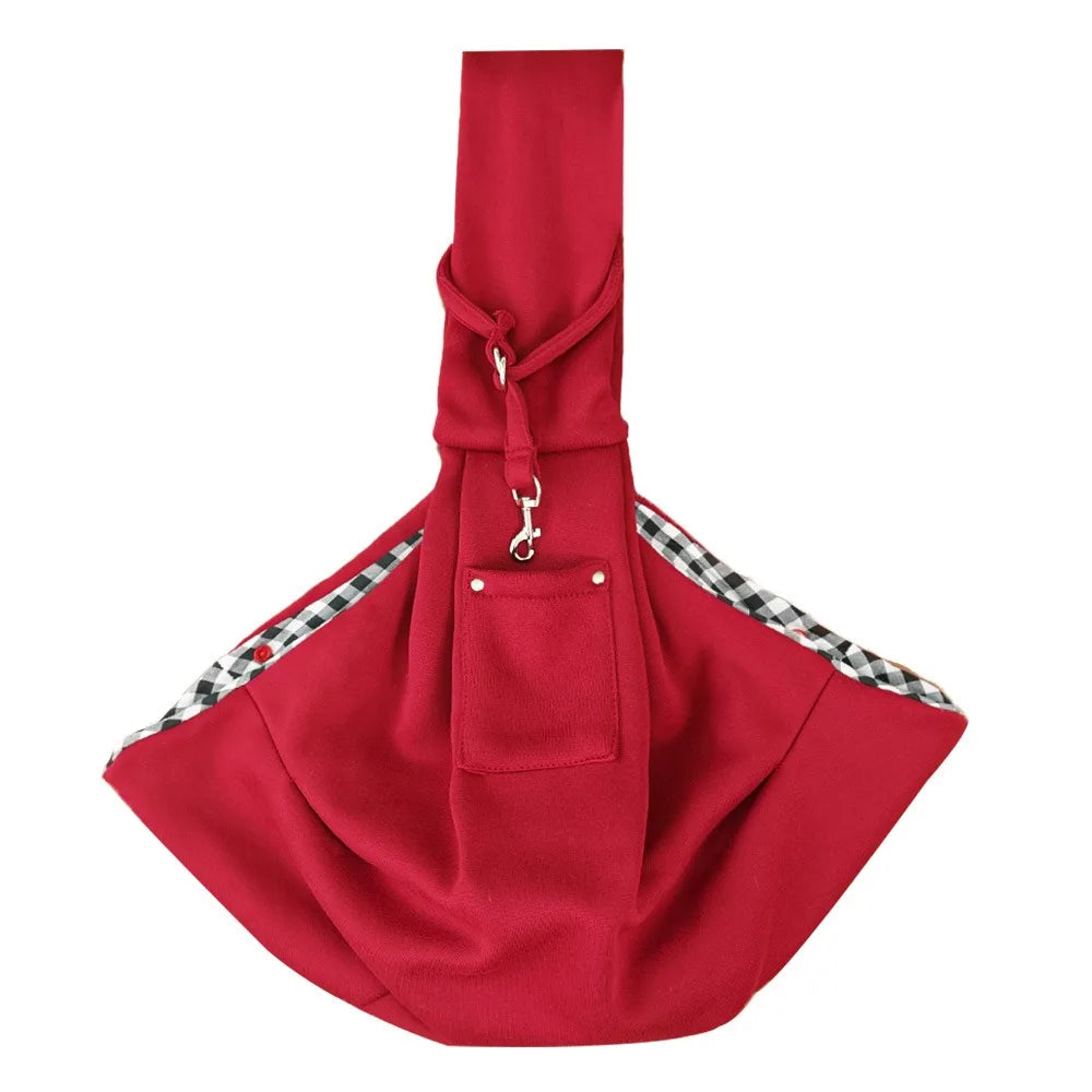 Breathable Pet Crossbody Shoulder Bag Comfortable Large capacity Dog Tote Bag with Pocket Hands Free