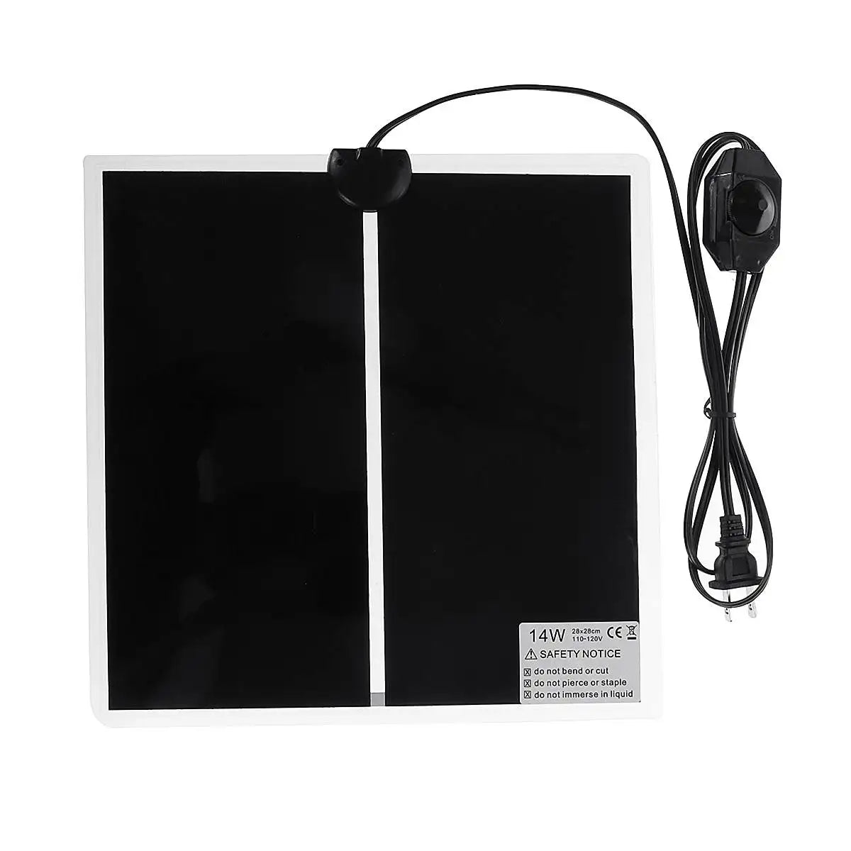 110V 5W-20W Heating Warm Pad Adjustable Temperature Controller Incubator Mat Tools Terrarium Reptiles Heat Mat for Climbing Pet