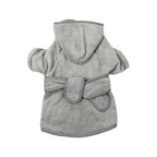 Pet Dog Bathrobe White Super Absorbent Fast Drying Dog Bathing Jacket with Belt for Small Big Dog Puppy Pajamas Sleeping Clothes