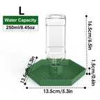 Reptile Water Dispenser-Bearded Dragon Water Bowl - Small Water Dish for Tortoise - Bowls for Reptiles & Amphibians (S)