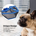 Secure Fit Short Nose Fit Dog Muzzle Breathable Lightweight Short Snout Muzzle Adjustable Flexible Bulldog Muzzle Anti Scavenge