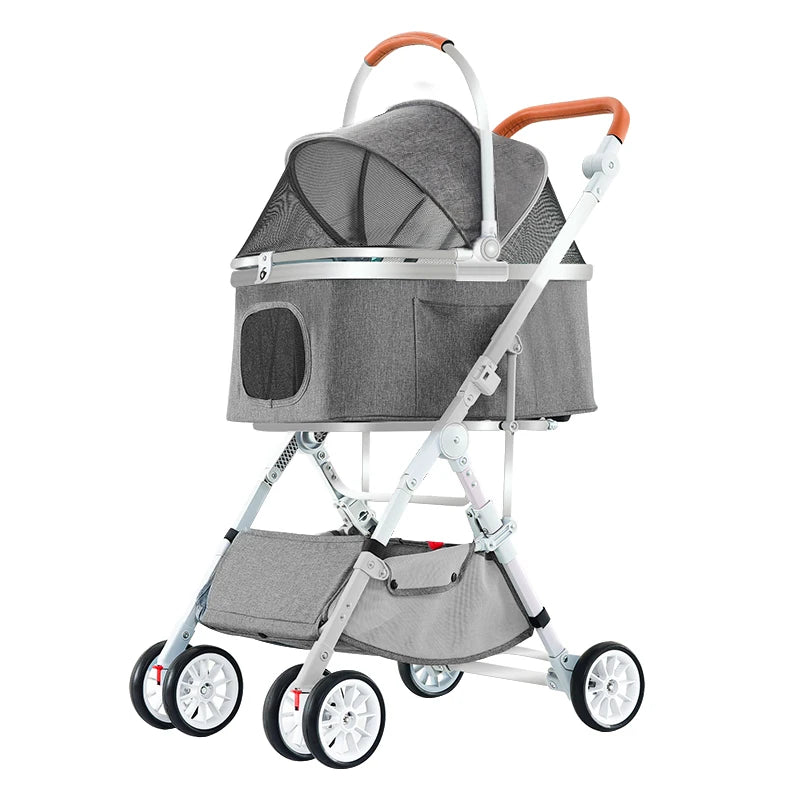 High Quality Customized Pet Stroller Detachable Separate Stroller Rack Pet Cages