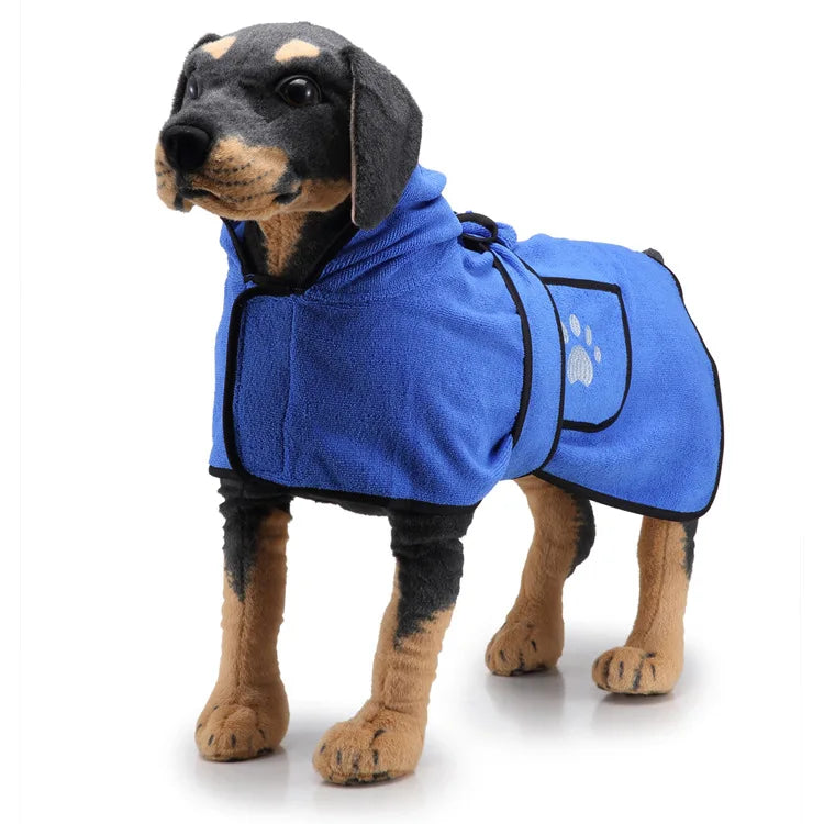 New Pet Dog Bath Towel for Small Medium Large Dog Bathrobe Cloth Microfiber Super Absorbent Pet Drying Towel Soft Dog Towel