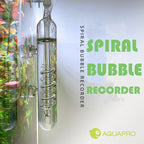 Glass CO2 Bubble Counter & Diffuser (Spiral Design, Aquarium Carbon Dioxide Recorder)