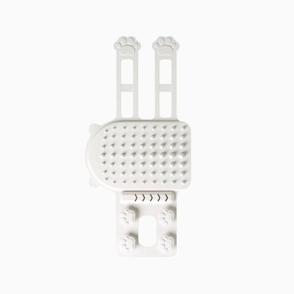Self-Cleaning Silicone Cat Grooming Comb — Wall Corner Scratcher & Gentle Hair Removal Tool