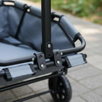 Lightweight Pet Pull Wagon Portable Foldable Pet Trolley 4-Wheel Dog Wagon Adjustable Handle Foldable Dog Carrier