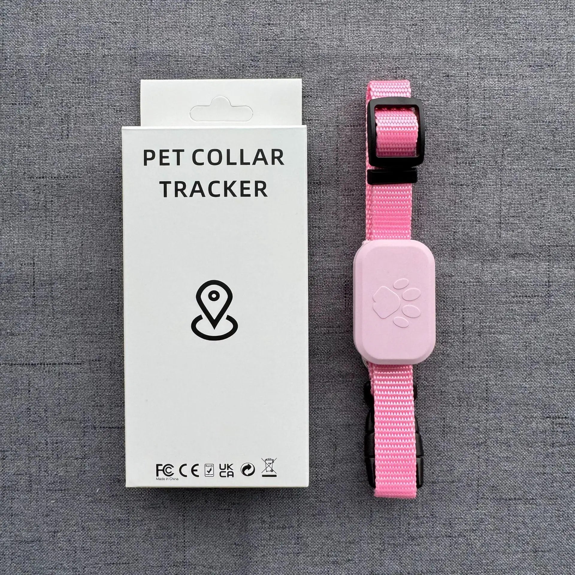 Waterproof Real-Time GPS Tracker for Dogs & Cats - iOS-Compatible Anti-Loss Locator with Adjustable Collar