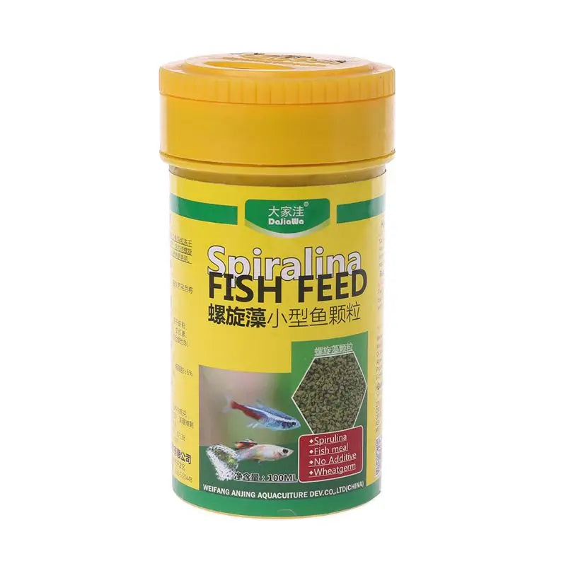 Ornamental Fish Food Mini Pellets (High Protein, Spirulina, Color Enhancing Formula)