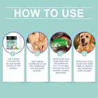 Dog Dentals Care Powder Plaque And Tartar Pet Tooth Whitening Powder Freshens Dog Breath Instantly Post-Meal Teeth Cleaning
﻿