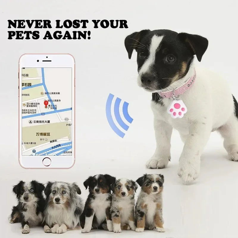 Smart Bluetooth GPS Anti-Loss Pet Tracker & Key Finder - Dog, Cat, Kids & Bag Locator for iOS & Android