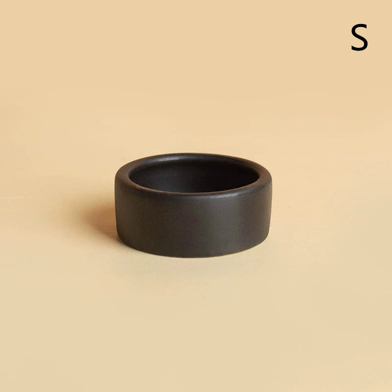 HOT! Reptile Food Bowl Anti-Escape Ceramic Feeder Dish Black White Reptile Water Bowl For Hermit Crab Gecko Chameleon Corn Snake