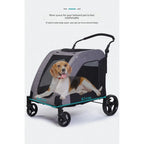 Pet Stroller for Multiple Pets, Lightweight Foldable Cat and Dog Carrier, Portable Pet Travel Stroller, Durable and Easy to Use