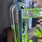 Aquarium U-Shaped Glass CO2 Tube Connector (Air Pipe Check Valve, CO2 Diffuser Accessory)