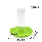 New Reptile Water Drinker Dispenser Food Bowl Lizard Feeder Round Dish Drink Bottle Lizard Lotus Flower Reptile feeders