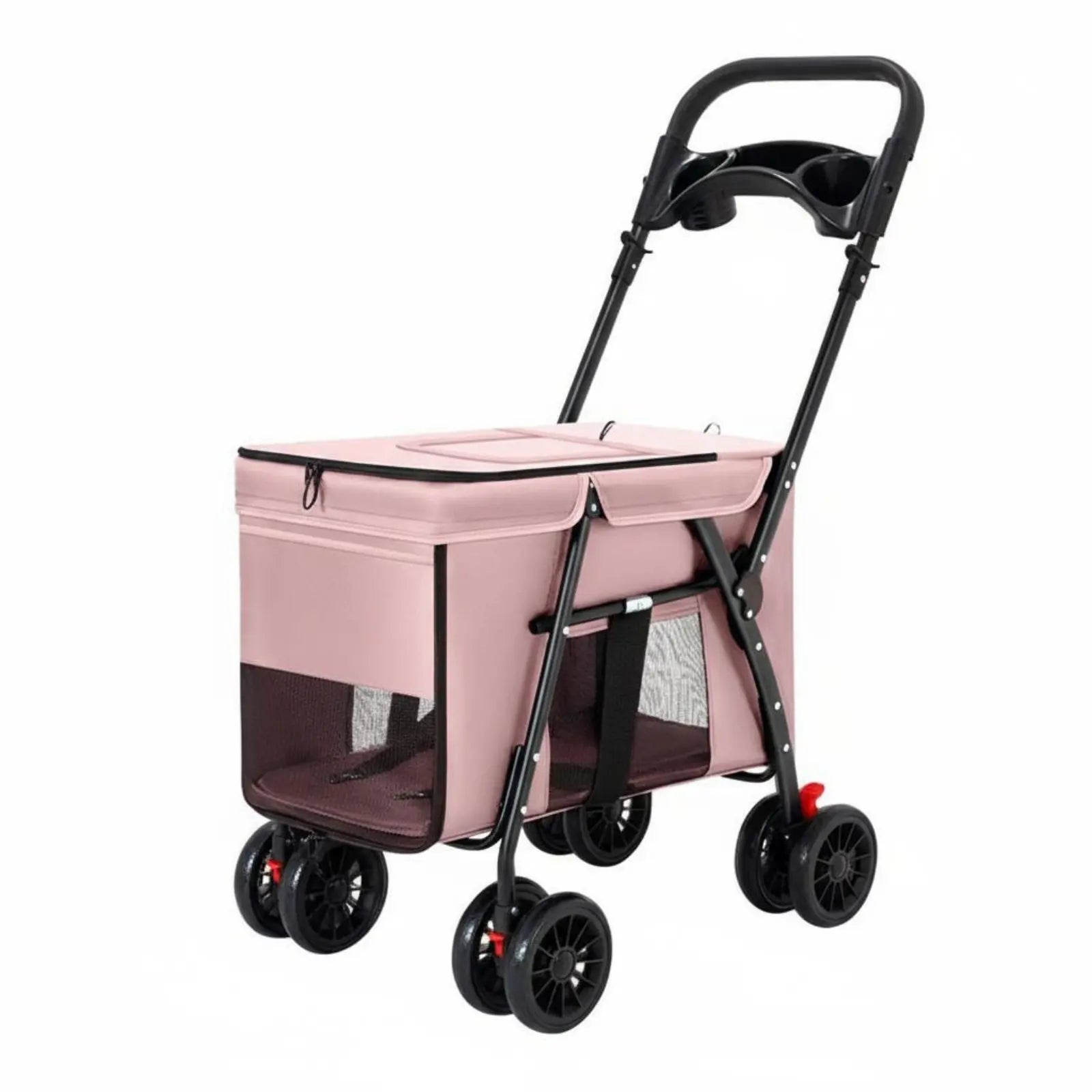 Foldable Dog Carriage Sturdy Oxford Material Large Pet Carrier Dog and Cat Carriage Lightweight Foldable Cat Carrier