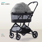 Pet Stroller for Small Cats and Dogs, Portable and Foldable, Lightweight Travel Carrier, All-Terrain Wheels, Adjustable Handle