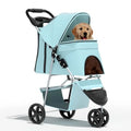 Pet Stroller for Small Dogs 10 lbs, Dog Stroller for Medium Dogs 30 lbs, Cat Strollers for 2 Cats, 3 Wheels Foldable Jogger Pup