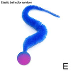 Fluffy Tail Bouncy Ball Cat Teaser Toy — Elastic Simulation Prey Bite Tool