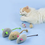2-Pack Soft Catnip Mouse Toy — Simulated Plush Interactive Mice for Kittens