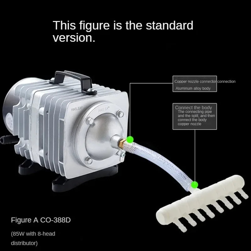 Electromagnetic Aquarium Air Pump (ACO-208/308/318, Koi Pond Aerator, Portable Bubble Pump)