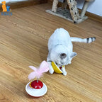Feather Tumbler Cat Toy with Bell — Self-Righting Wobble Entertainment for Kittens