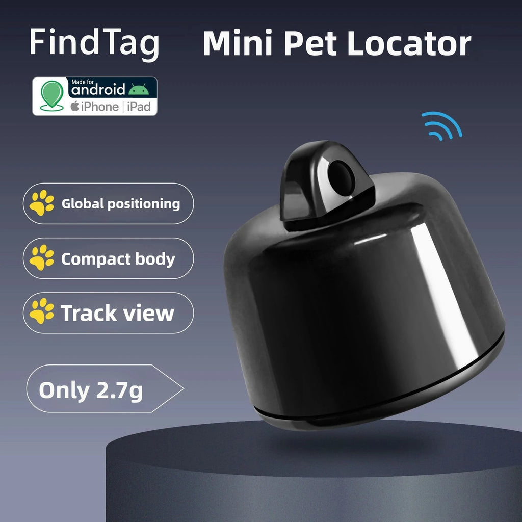 Mini GPS Pet Locator for Birds, Dogs & Cats - 3-Day Route History View on Android & iOS