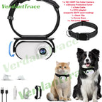 VerdantTrace VTA1 HD 1080P Pet Collar Action Camera - Lightweight Mini Body Cam for Video & Photo Recording