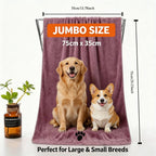 Extra Large Pet Bath Towel Super Absorbent Microfiber Quick Dry Soft Washcloth for Dogs Cats Durable Non-Fading Easy to Clean