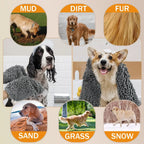 Microfiber Dog Towels for Drying Dogs,Super Absorbent,Soft and Quick Drying Pet Grooming Towel,31Inch X 13Inch,Machine Washable